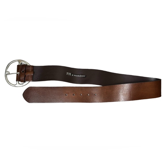 FH by Fullum & Holt Brown Leather Belt - Picture 3 of 5